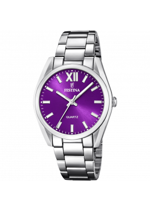 Reloj de mujer festina alegría f20622/f con esfera morada